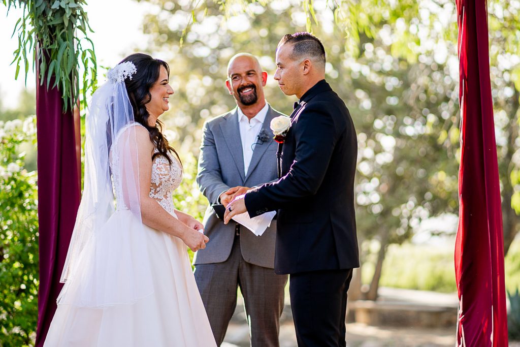 outdoor wedding ceremony