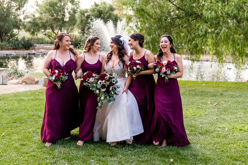 burgundy bridesmaid dress ideas