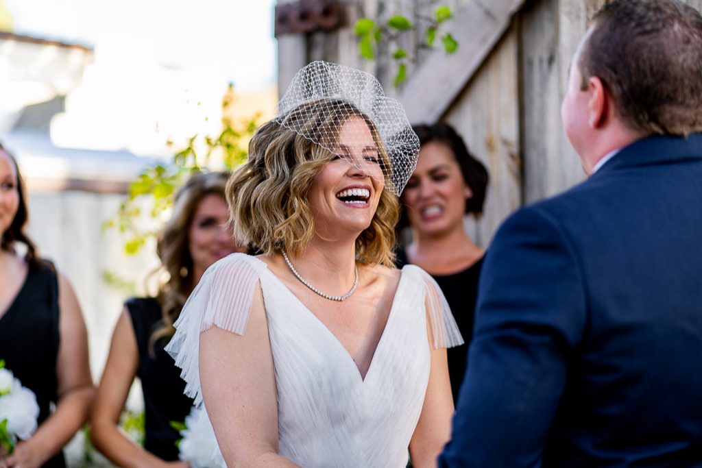 bride reaction photo