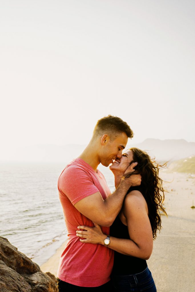 beach engagement shoot