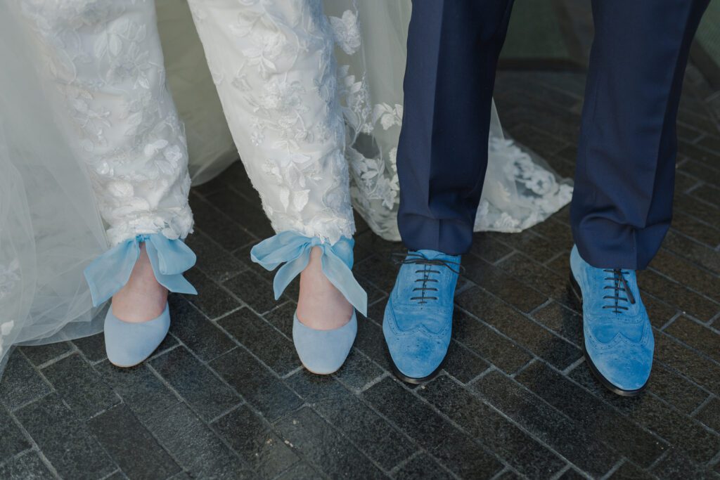 blue suede shoes las vegas wedding